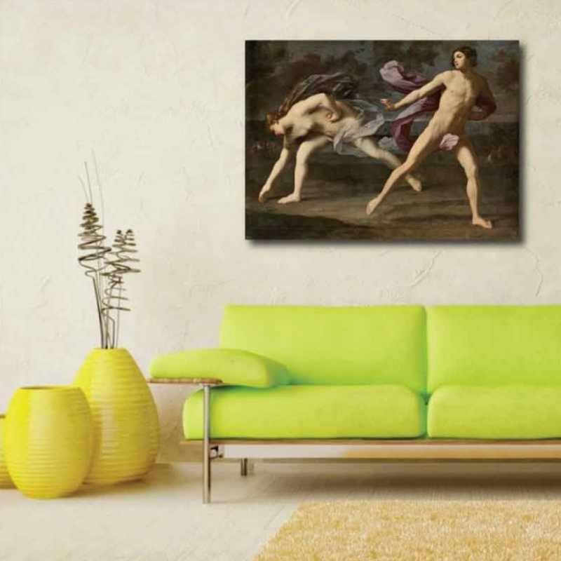 Πίνακας σε καμβά Guido Reni - Hippomenes and Atalanta - 1619